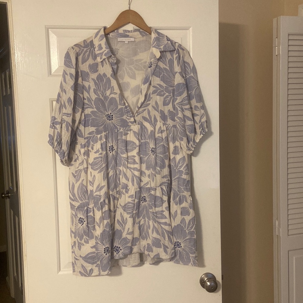 Blue Floral Dress